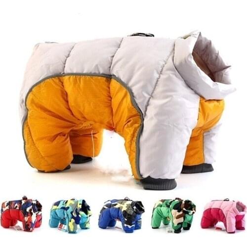 Winter Pet Dog Clothes Super Warm Jacket Thicker Cotton Coat Waterproof Small Dogs Pets Clothing For French Bulldog Puppy