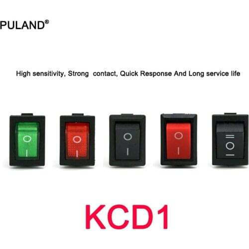 1/5Pcs KCD1 Series Boat Car Rocker Switch 2/3/4/6 Pin 2/3 Position Power Switches 6A/250V 10A/125V AC 15mm x 21mm
