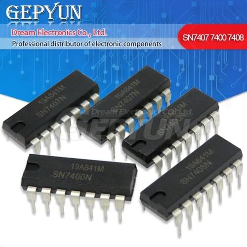 10PCS SN7400N DIP-14 SN7400 DIP 7400N DIP14 SN7408N SN7408 SN7407N SN7407