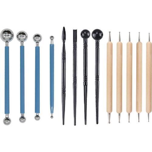13PCS Polymer clay tools List as picture three color to choose