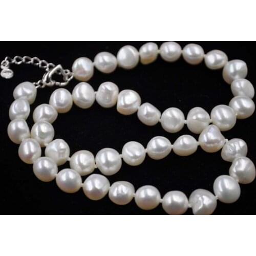17" Baroque 10mm genuine freshwater cultured pearl necklace