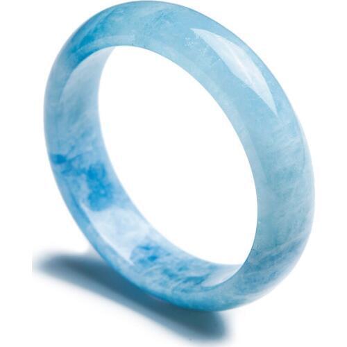 Fashion Jewelry Womens Bracelet Bangles 6 Styles Charm Round Natural Stone Blue Fashion Bangle Inner Diameter 59mm