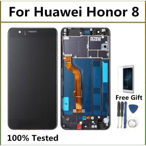 5.2'' Honor 8 LCD Display AAA Quality LCD Display Digitizer Sensor Glass Panel Assembly For Huawei Honor 8 FRD-L19 FRD-L09