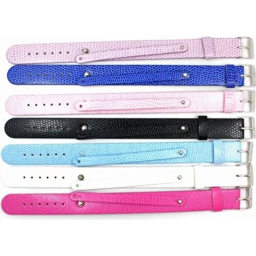 18+8MM PU Leather Wristband Bracelets " Can Choose the Color" (10 pieces/lot) DIY Accessory Fit Slide Letter/Charms LSBR013*10