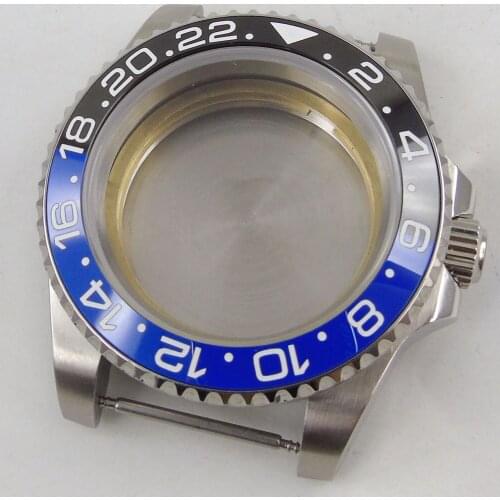 Fit NH35 NH35A Stainless Steel High Quality 40mm Watch Case Sapphire Crystal Seeing-Through / Solid Backcover