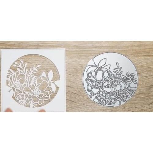 Flower window Cover Cutting Dies Scrapbook Diary Decoration Stencil Embossing Template DIY Greeting Card Handmade