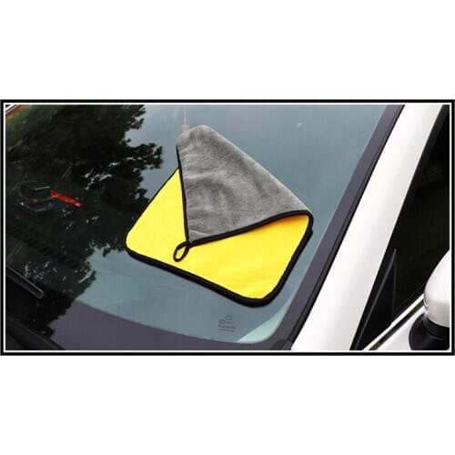 Hot sale 1pc 30x30/40/60CM Car Wash Microfiber Towel Car Cleaning Drying Cloth Hemming Car Care Cloth Detailing Car Wash Towel