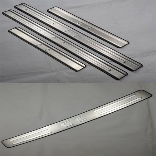 For Volkswagen Passat CC 2000-2017 stainless steel Rear Bumper Protector Trunk Rear guard Tread Plate Trim