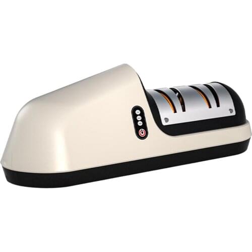 Home USB Electric Sharpener 3-Stage Grinder One Key Operation Portable