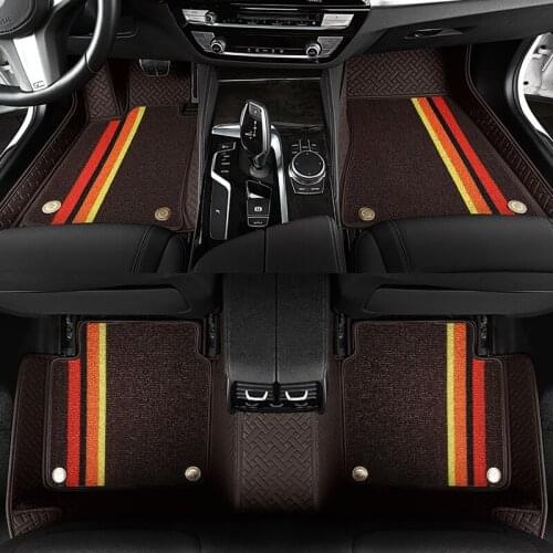 Custom car floor Foot mats For infiniti qx50 ex qx70 fx qx60 fx37 qx56 q50 q60 Double foot mats car accessories