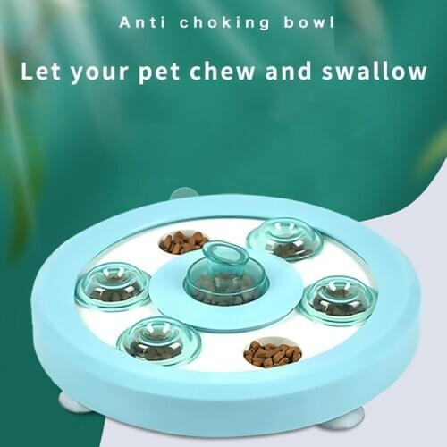 Creative Pet Food Dispenser Puzzle Dog Bowl Puppy Anti Choke Slow Down Eat Feeder Dog Training Prevent Obesity Feeder Bowl