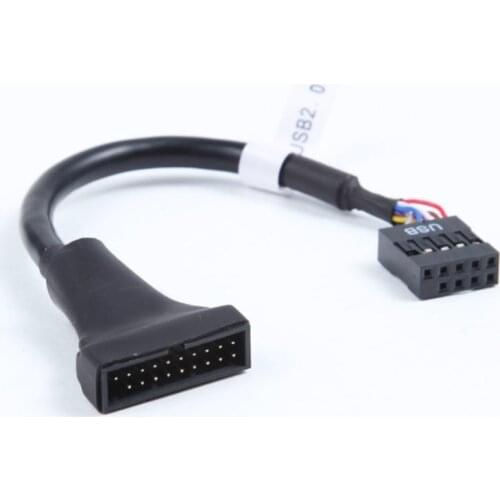 Motherboard Header USB 3.0 20pin To USB 2.0 9pin Male Female Adapter Converter Cable Cord for PC Computer 18CM