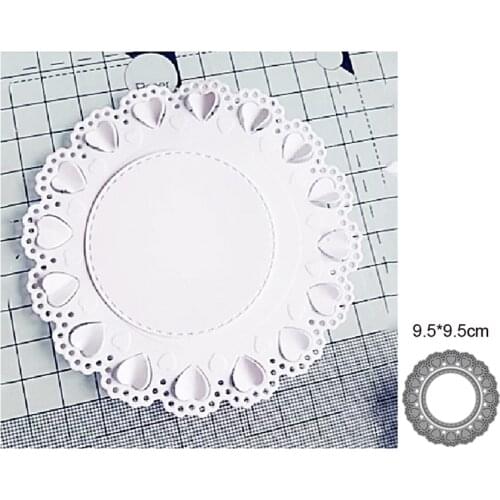 2021 Metal Cutting Dies Cut Mold Print Heart Circle Frame Decoration Scrapbook Paper Craft Knife Mould Blade Punch Stencils dies