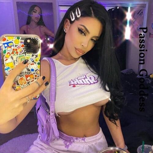 Summer Cute Women Letter Printed Crop Tops Casual Slim Funny Letter Milk Shake Tank Vest Bustiers Sexy Party Club Cropped Top