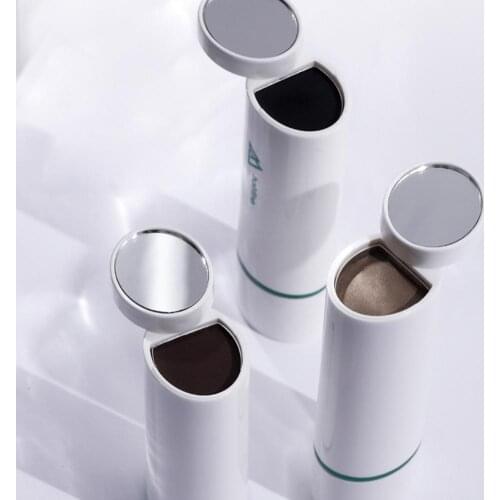 One Step Eyebrow Stamp Shaping Kit Brown Professional Eye Brow Gel Stamp Makeup Kit Eyebrow Enhancers With 10 Eyebrow Stencils