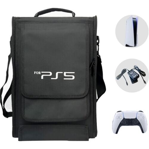 New Portable Carrying Bag For PS5 Console Controller Case djustable Shoulder Bag For Sony PS5 Handbag Luggage Cover Case