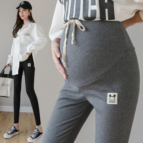 Maternity Clothing Pregnancy Pants Cotton Stylish Sweety Slimming Maternity Leggings Stretch Support Abdomen Elastic Waist