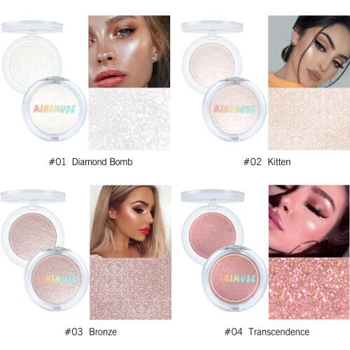 Illuminator Highlighter Blush Face Contour Long-lasting Brighten Bronzer Makeup Shimmer Powder Highlight Palette Cosmetics