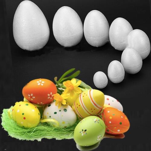 Modelling Polystyrene Styrofoam Foam Egg Ball White Craft Balls For DIY Christmas Party Decoration Supplies Gifts Wh
