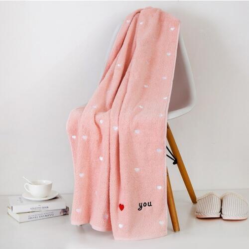 Pink bath towels bathroom Cotton Christmas gift bath towels for adults for Couple asciugamani 70*140 cm Lovers towels