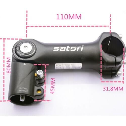SATORI UP2 Riser 31.8mm Mountain Bike Stem Adjustable Increase Height Bicycle Stem Aluminum Alloy Bicycle Parts Cycling MTB Stem