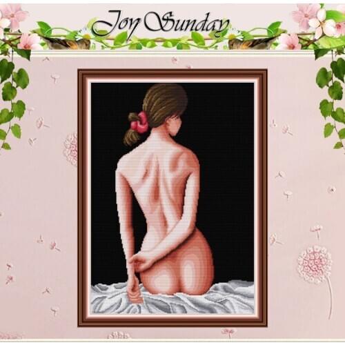 Back view patterns counted Cross Stitch 11CT 14CT Cross Stitch Sets wholesale Chinese Cross-stitch Kits Embroidery Needlework