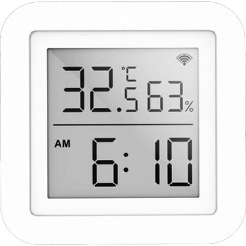 Tuya WiFi LCD Display Screen USB Power Supplys Intellgient Sensors ℉/℃ Switch Time/Temperature/Humidity