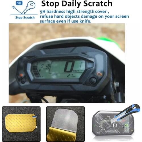 For Kawasaki KLX230 KLX 230 Motorcycle Cluster Scratch Protection Film Screen Protector Tilts Protective Sheets