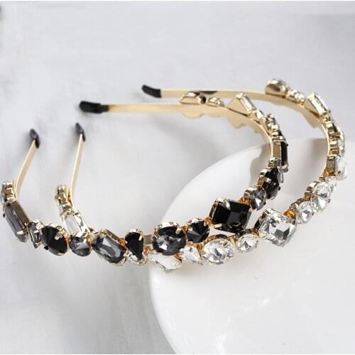 Womens Fashion Rhinestone Hairpin Lady Colorful Crystal Hairsband Girl Hair Accessoreis