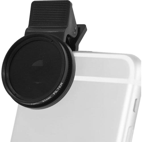 Ultra Slim CPL Circular Polarizing Lens Filter Mobile Phone Microscope Macro Lens with Clip Phone Accessories 37mm