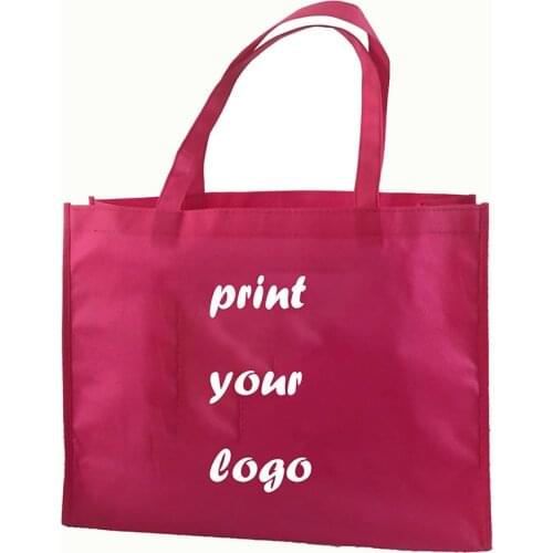 500pcs Custom logo bags Shopping bags with logo High quality Non woven shopping bags print logo custom size any color