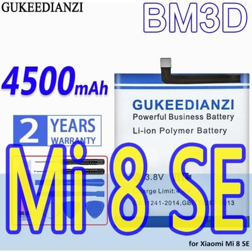 High Capacity GUKEEDIANZI Battery BM3D 4500mAh for Xiaomi Mi 8 SE mi8 SE