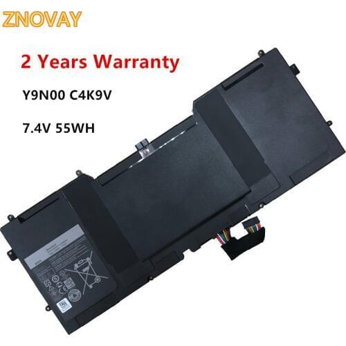 ZNOVAY C4K9V Laptop Battery For Dell XPS 12 13 9Q33 9333 L221x 13-L322X 12D-1708 Notebook Tablet PKH18 Y9N00 7.4V 55WH