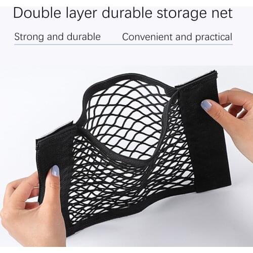 Auto Trunk Box Storage Net Bag Sticker Interior For Porsche Macan Panamera Cayenne