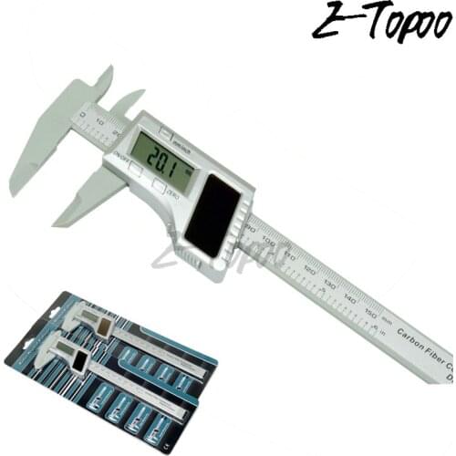 150MM/6" Solar Digital Vernier Caliper Solar carbon fiber digital caliper gauge,50pcs/lot