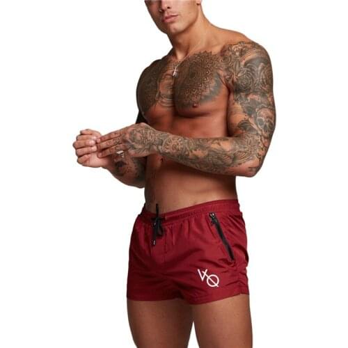 Mens Solid Color Short Pants, Muscle Fitness Running Training Shorts Compression Workout Shorts Sportswear