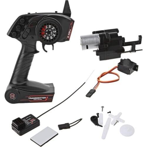 For WPL B1 B24 B16 C24 1/16 4WD 6WD Rc Car 3CH Radio Transmitter and Speed Change Gear Box Super Active Throttle Limit Range