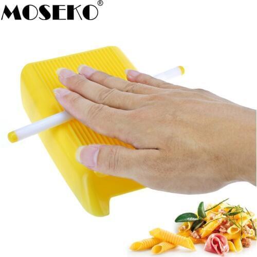 MOSEKO Pasta Macaroni Maker DIY Food Board Kitchen Tool Elbow Macaroni Roller Spaghetti Maker Pasta Cooker Kitchen Pasta Roller