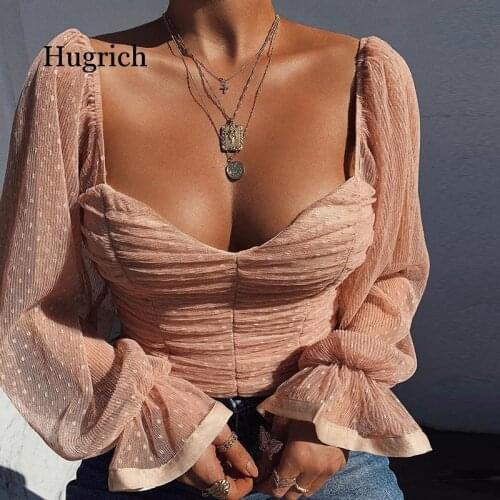 Hugrich Women's Ruffle Shirts