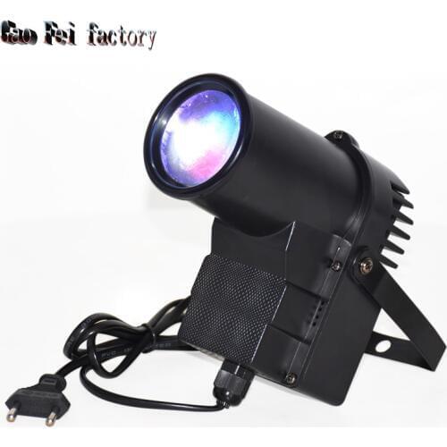 Mini Led Spotlight 10W Strobe Dj Lyre Beam Stage RGBW Effect Pinspot For Disco Party Club KTV Ball Lamp