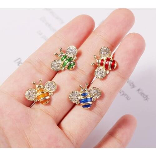 High-End Fashion Exquisite Ornament Crystal Baroque Court Style Vintage Insect Bee Pin Cute Brooch halloween pin