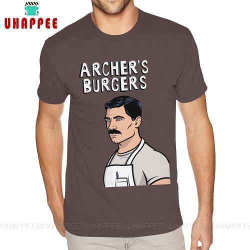 Top Archer S Bobs Burgers Graphic T-shirts Short Sleeve O-Neck Cotton Male 4XL Coffee T Shirts