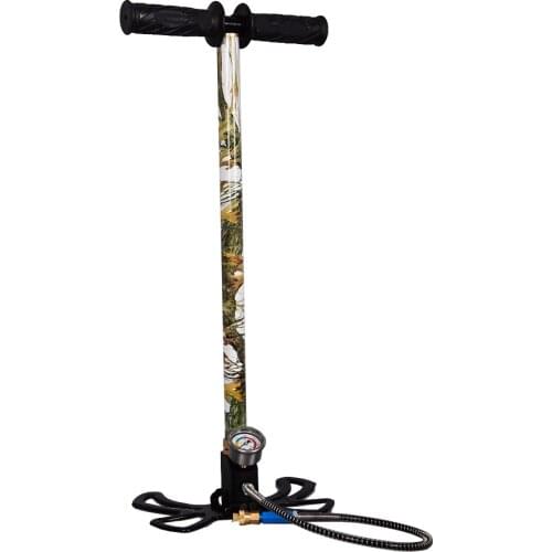 3 Stage High Pressure Inflator Stainless Steel Manually Compressor PCP Pump 4500psi 300bar 30mpa For Air Gun Hunting Paintball