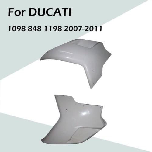For DUCATI 1098 848 1198 2007-2011 Motorcycle Accessories Unpainted Body Left and Right Side Cover ABS Injection Fairing