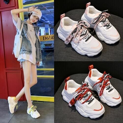 Spring New Model Mesh Casual Sneakers Platform Platform Shoes Korean-Style All-match Net Red Tide Shoes
