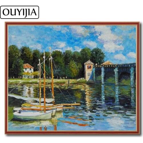 OUYIJIA Landscape Monet 5D DIY Diamond Famous Painting Embroidery Picture Of Rhinestone Home Decoration Gift Diamond Mosaic