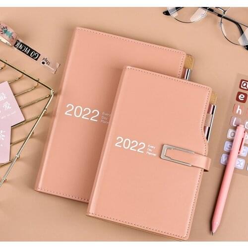 Agenda 2022 Planner Stationery Organizer A6 A5 Notebook and Journal with Pen Weekly Diary Notepad School Sketchbook Note Book