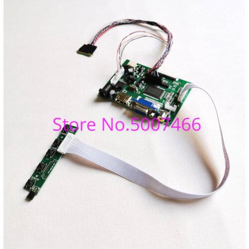 Fit LP101WH1 (TL)(B1)/(TL)(B2)/(TL)(B4)/(TL)(B5) 1366*768 40-Pin LED LCD panel 2AV VGA LVDS display control drive card kit