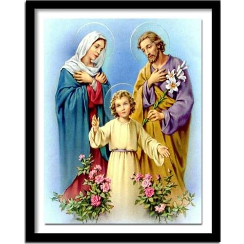 Religious DIY diamond painting icon full square dirll inlaid 5D diamond embroidery religion fashion cross stitch home decoration