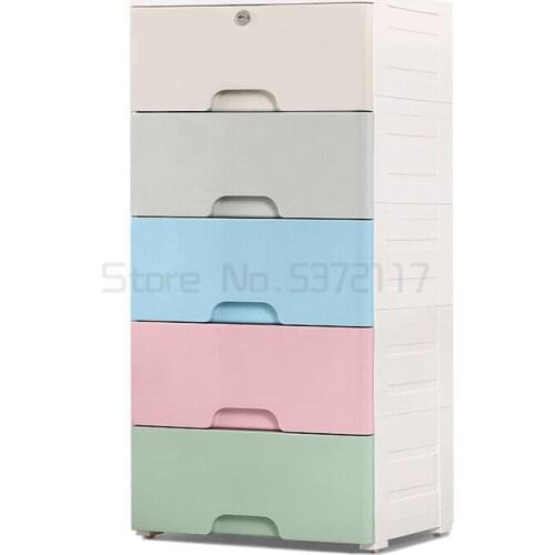 Thickened multi-layer drawer storage cabinet baby toys clothing storage box plastic storage cabinet childrens finishing box